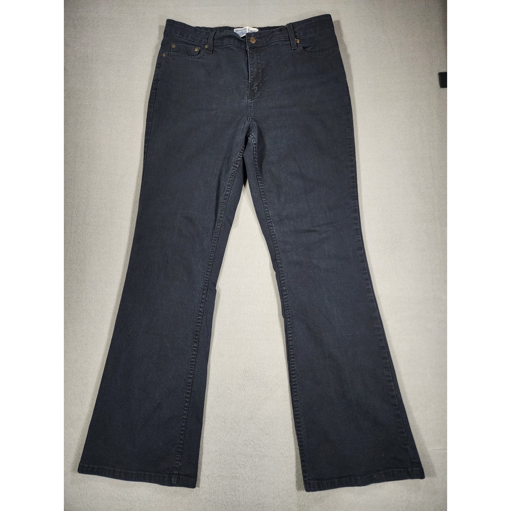 Levi's Signature At Waist Black Bootcut Jeans 14 Long Misses Y2K 2000s Grunge